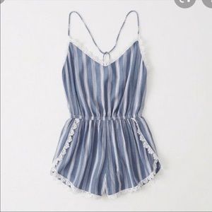 Abercrombie Striped Romper Cover-Up